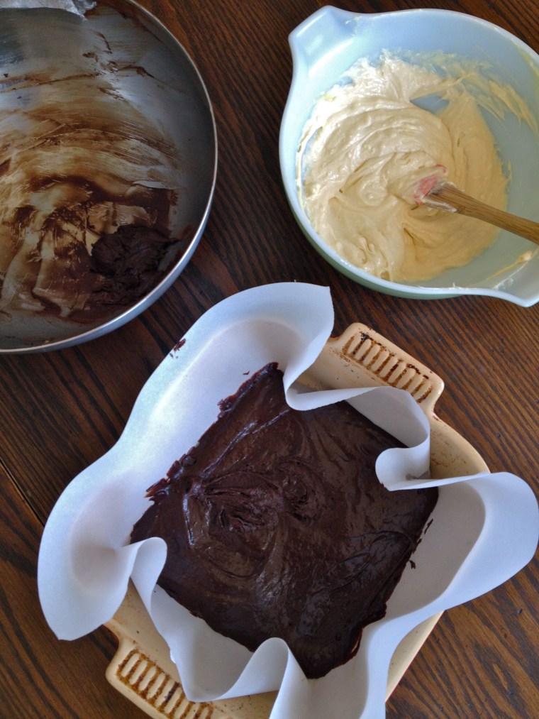 Marbled Cheesecake Brownies | KellyintheKitchen